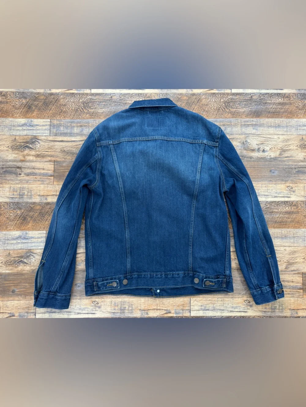 Signature by Levi Strauss Men's Button-up Denim Truckers Jacket, Size Medium - Picture 5 of 10